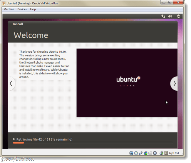 ubuntu instalēt sveiciena lapu