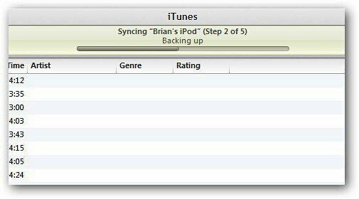 iTunes sinhronizēšana