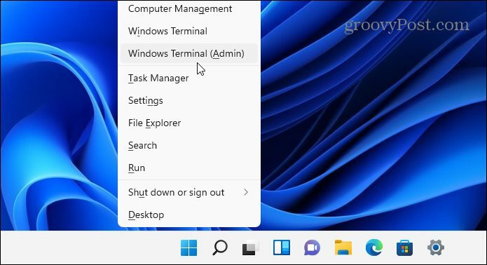Windows termināļa administratora labojums ntoskrnl.exe bsod Windows 11