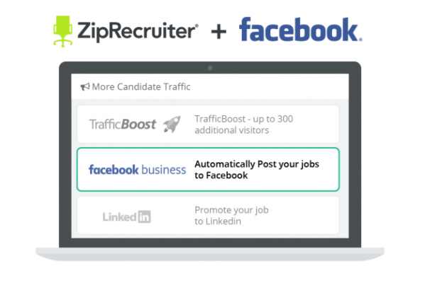 Facebook integrē ZipRecruiter sarakstus darba grāmatzīmē platformā.