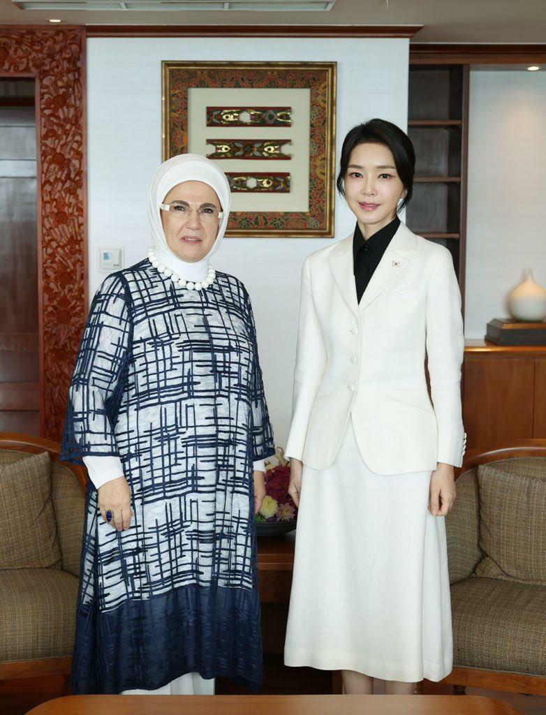 Emine Erdogan un Keon-Hee Kim