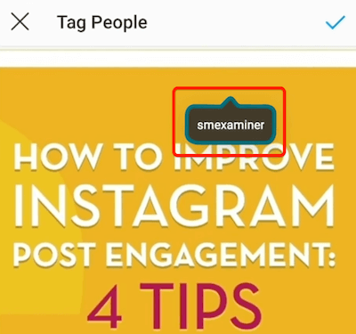 instagram pasta taga piemērs, tiklīdz tas ir lietots