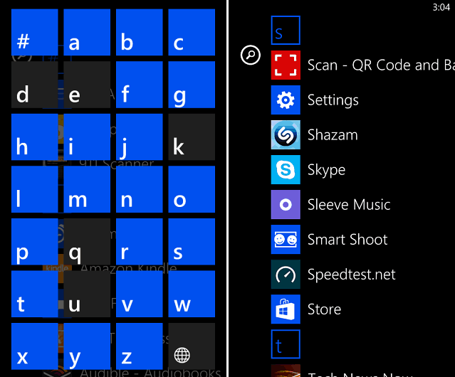 Lietotnes Windows Phone 8