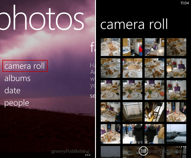 Kameras rullis Windows Phone 8