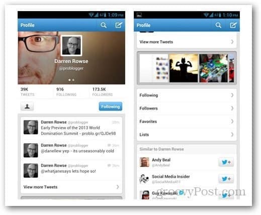 Kas jauns Twitter 3.4 operētājsistēmas Android atjauninājumā