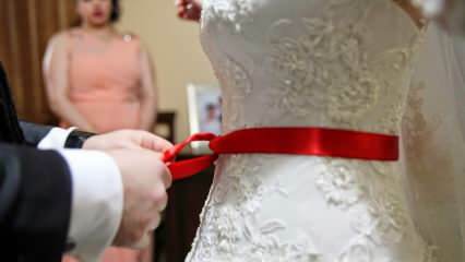 Kāda ir sarkanās lentes nozīme? Kāpēc sarkanā josta ir piesaistīta līgavai?