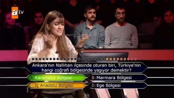 Ankaras jautājums, kas iezīmēja to, kurš vēlas būt miljonārs!