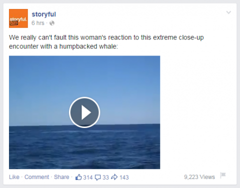 Videoklipus, kas tieši augšupielādēti Facebook, var atskaņot ziņu plūsmā. 