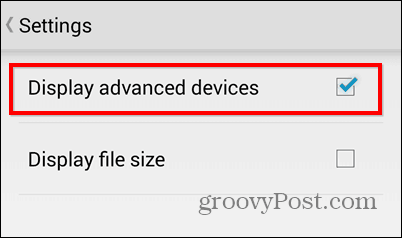 Eksportējiet failus Dropbox for Android tieši uz SD karti