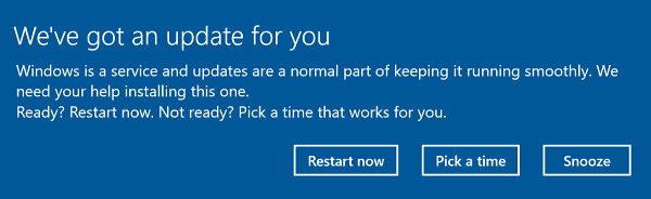 Windows 10 veidotāju atjauninājums, lai atrisinātu automātisko restartēšanu pēc atjaunināšanas