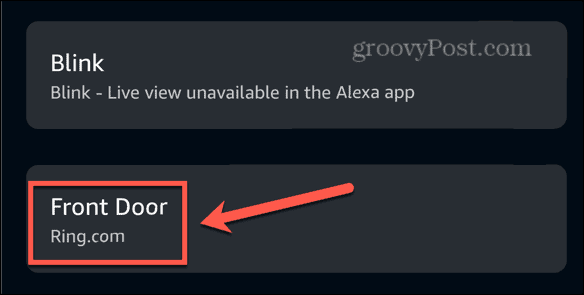 Alexa app zvana ierīce