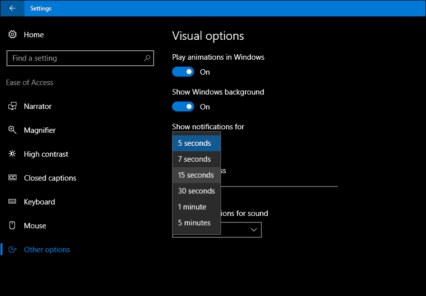 Kā ilgāk saglabāt Windows 10 paziņojumus ekrānā