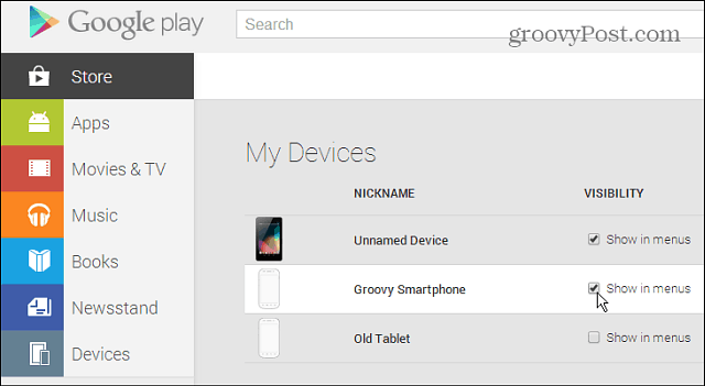 Kā noņemt vecās Android ierīces no Google Play veikalu saraksta