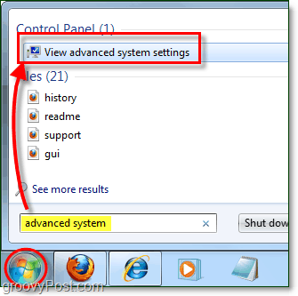 kā apskatīt uzlabotas sistēmas veiktspējas iespējas Windows 7