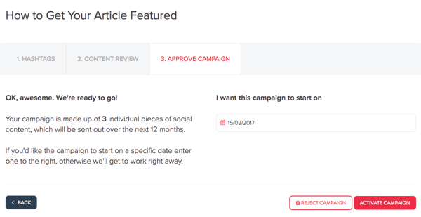 MissingLettr.com rūpējas par jūsu emuāra ziņas reklamēšanu 12 mēnešus.