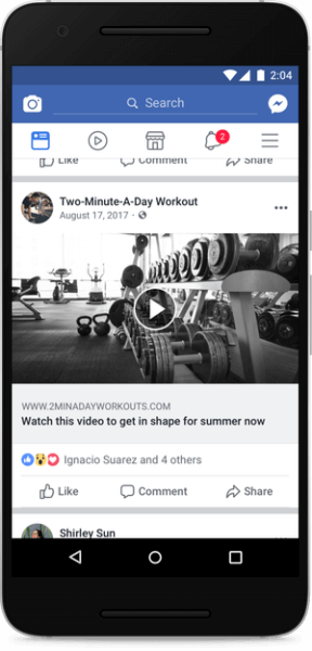 Facebook pazemina ziņas, kurās redzamas viltotas video atskaņošanas pogas un tikai statiska attēla videoklipi.