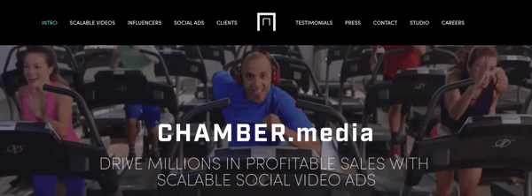 Chamber Media veido mērogojamas sociālās videoreklāmas.