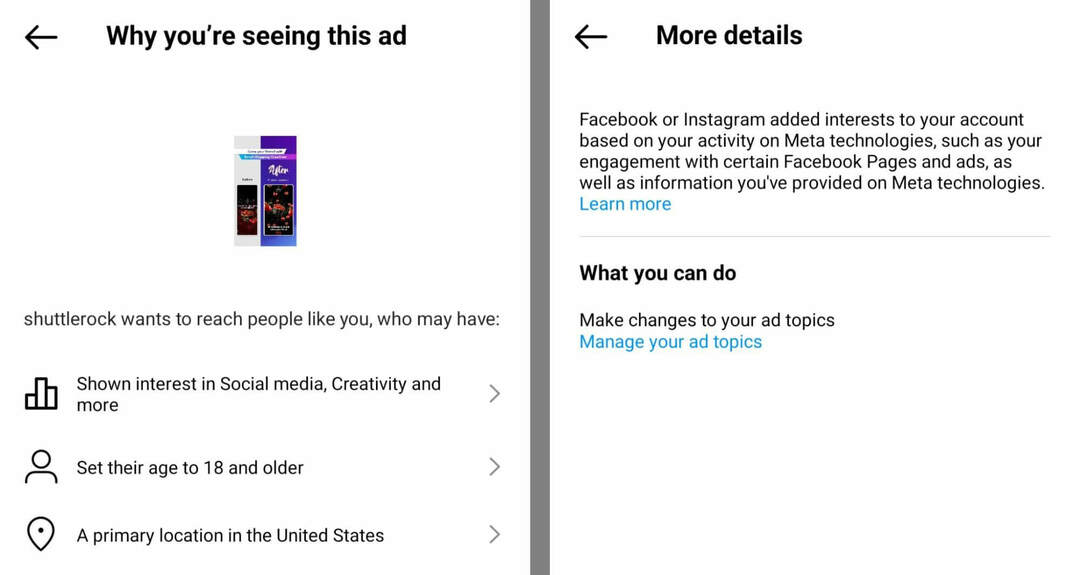 kā-pētīt-konkurentus-Instagram-reklāmas-auditorijas mērķauditorijas atlase-relevant-feed-demographic-settings-example-5