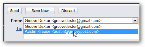 izvēlēties adresi gmail