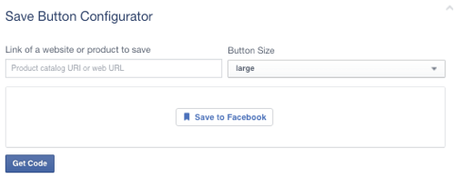 facebook saglabāšanas poga ir iestatīta uz tukšu URL