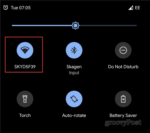 Android 10 koplietot WiFi QR kodu