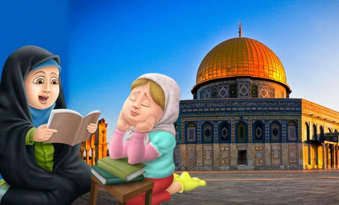 Kā mums vajadzētu izskaidrot mūsu bērniem Jeruzalemi, kur atrodas mūsu pirmā kibla Masjid al-Aqsa?