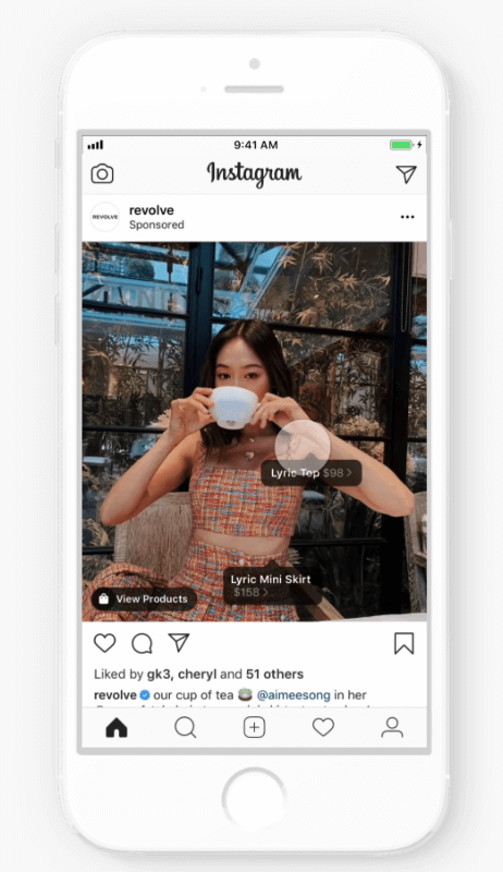 Instagram pārbauda uzņēmumu spēju rādīt dabiskās iepirkšanās ziņas kā reklāmas Ads Manager.