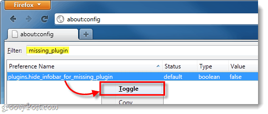 missing_plugin preferences nosaukums pārlūkprogrammā Firefox 4