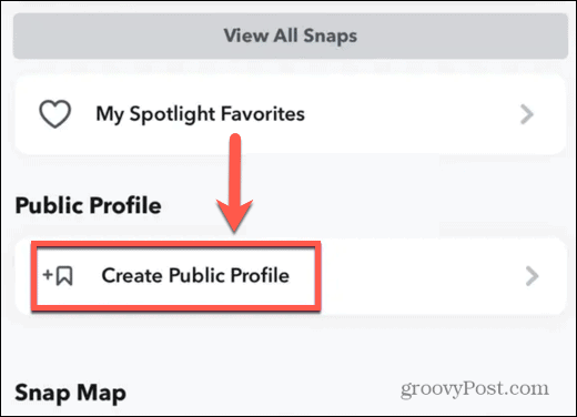 izveidot publisko profilu iPhone