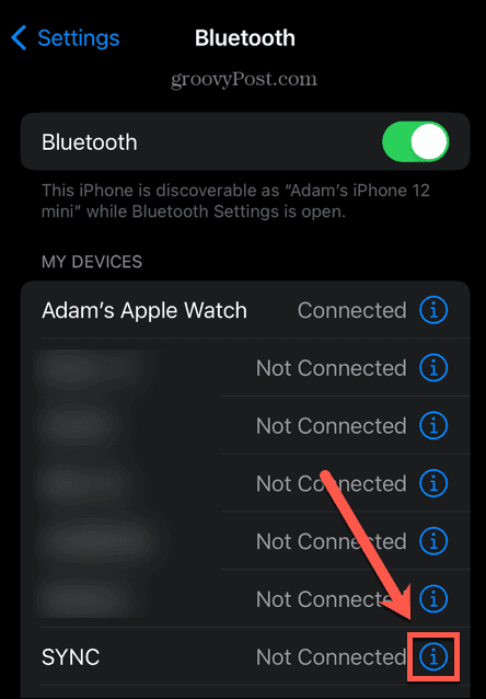 iphone bluetooth informācija