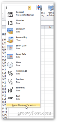 atsvaidziniet numuru formatējumu Excel 2010
