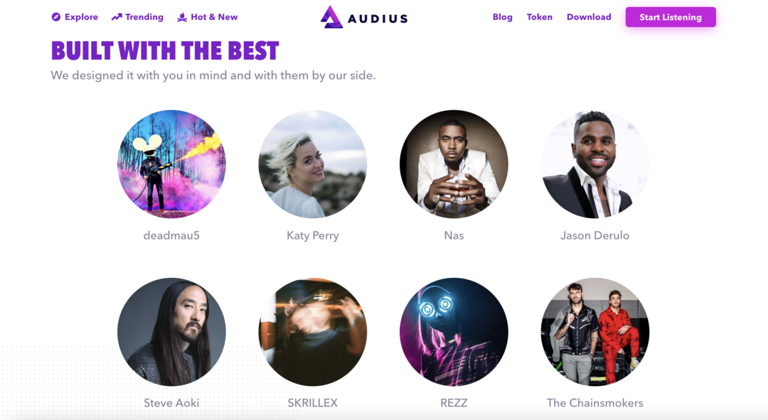 audius-music-streaming-website