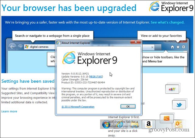 Internetprogrammas Internet Explorer 11 priekšskatījuma atinstalēšana no operētājsistēmas Windows 7