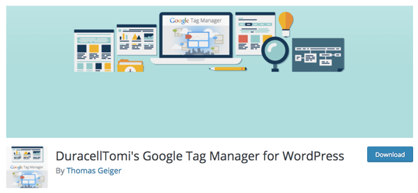Kriss iesaka DuracellTomi Google Tag Manager for WordPress spraudni.