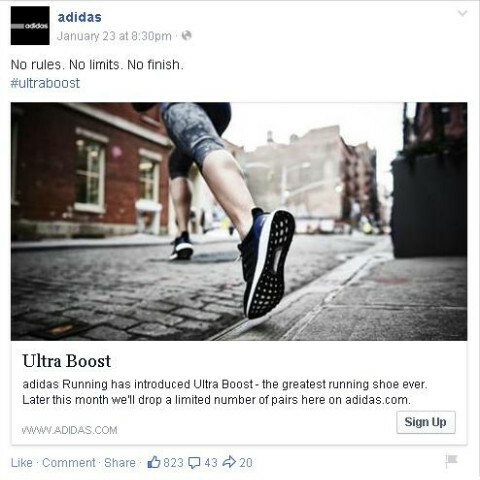 adidas facebook ieraksts