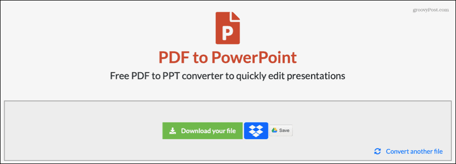 EasyPDF konvertēts PDF uz PowerPoint