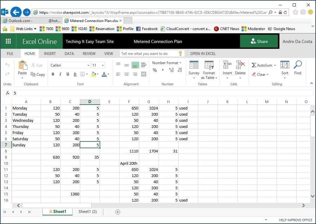 Programma Excel tikai lasīšanas režīmā SharePoint