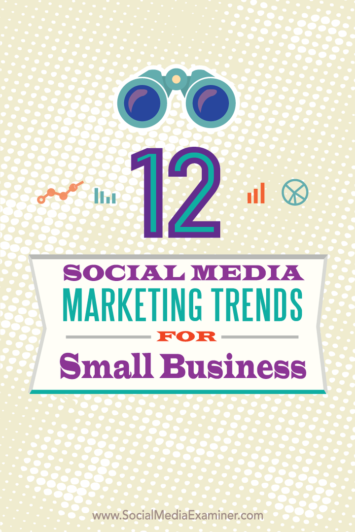 divpadsmit sociālo mediju mārketinga tendences mazajiem uzņēmumiem