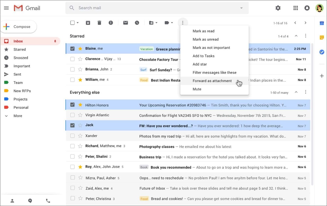 Google ļauj sūtīt e-pastus kā pielikumus pakalpojumā Gmail
