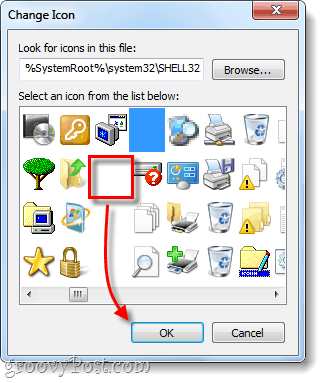 atlasiet caurspīdīgu saīsnes ikonu Windows 7