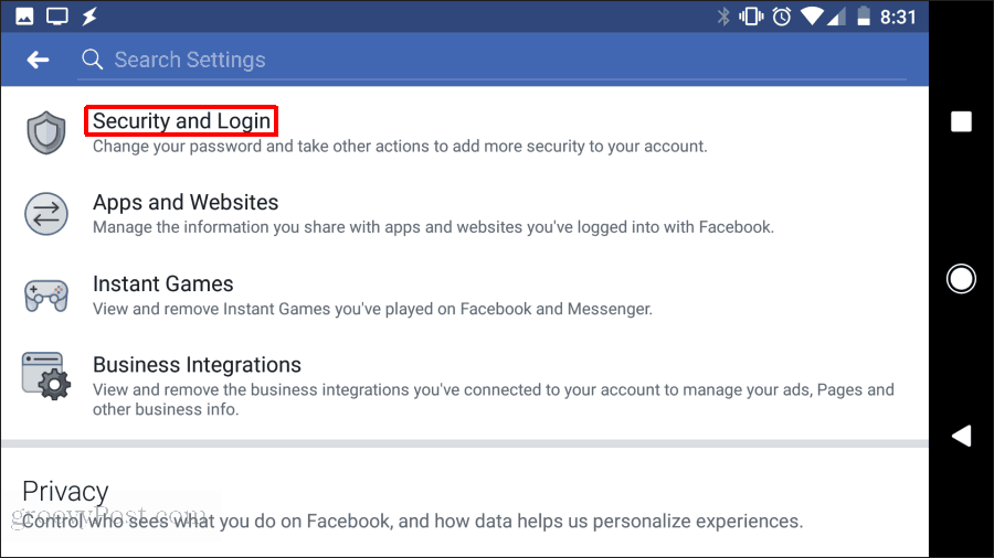 facebook drošība un pieteikšanās