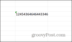 Excel garais numurs ar slēptu apostrofu
