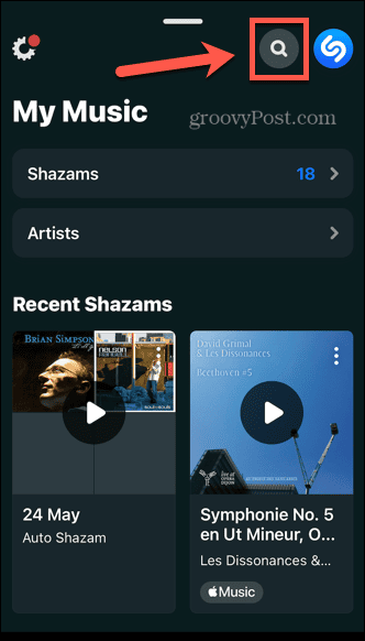 shazam meklēšana