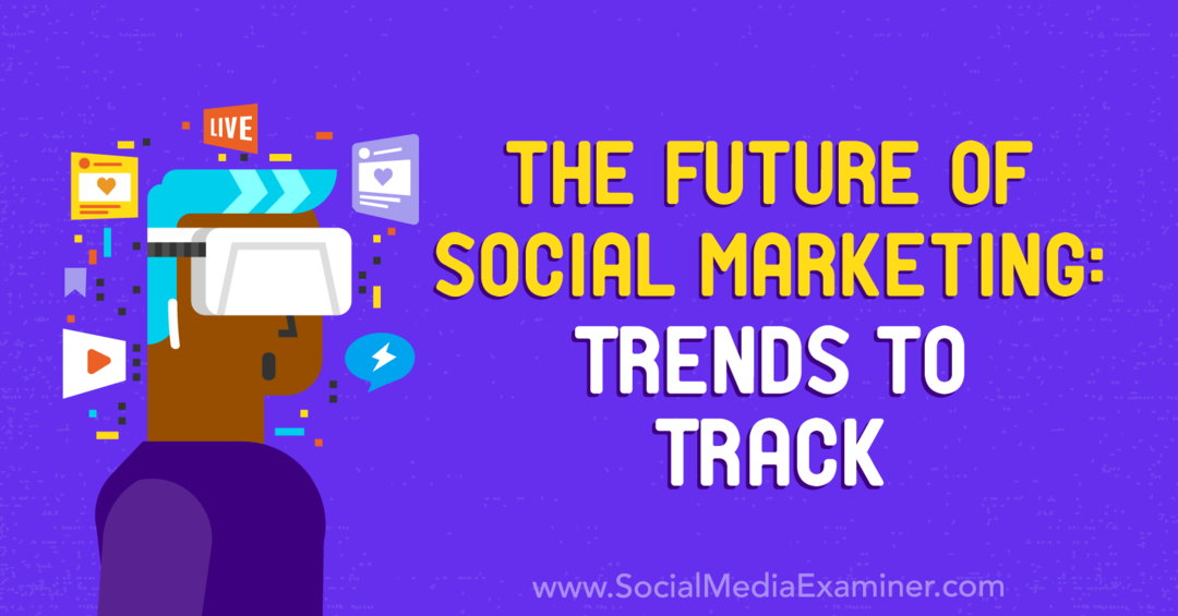 Sociālā mārketinga nākotne: tendences izsekot, izmantojot Marka Šēfera ieskatus par sociālo mediju mārketinga Podcast.