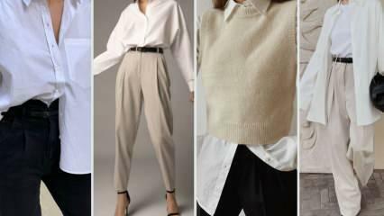 5 dažādu stilu balto kreklu kombinācijas īpašas rudens sezonai!