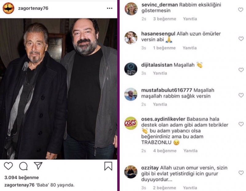 Yemek Sepeti dibinātājs Nevzat Aydın dalījās ar Al Pacino! Sociālie mediji sajaukti