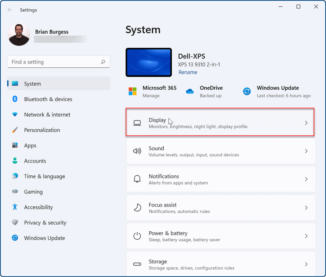 sistēmas displejs pielāgojiet displeja mēroga iestatījumus operētājsistēmā Windows 11