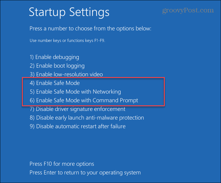 Drošā režīma startēšanas labojums ntoskrnl.exe bsod Windows 11