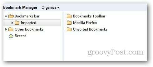 Grāmatzīmju pārsūtīšana Firefox 10