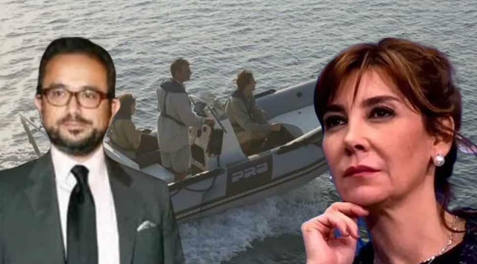 Ali Sabanci un viņa sieva Vuslat Dogan Sabancı ar savu zodiaka laivu atsitās pret akmeņiem